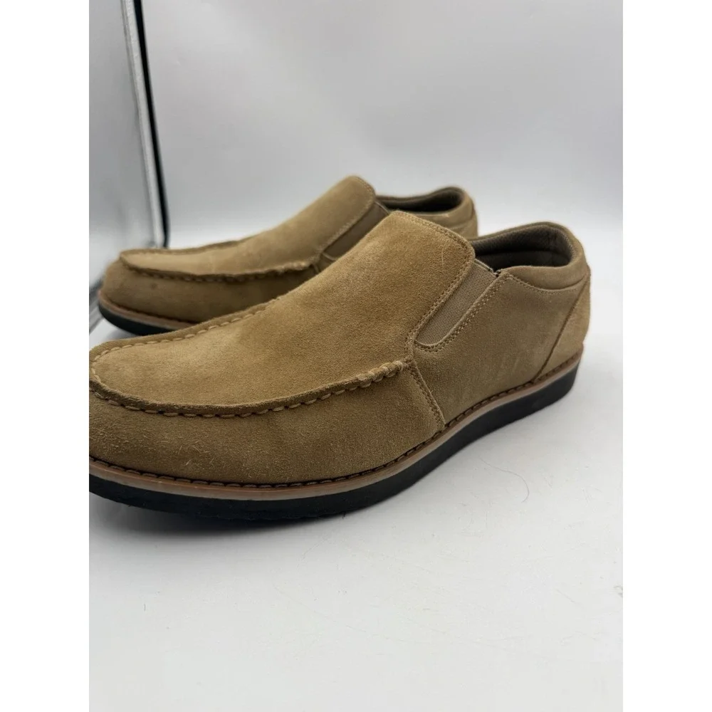 Lands' End Penny Loafers Shoes Mens Size 9 US Suede Leather Dress Slip On